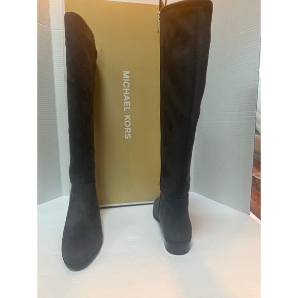 MICHAEL Michael Kors Bromley Stretch Over-the-Knee Boot charcoal grey size 8 M - Picture 5 of 8